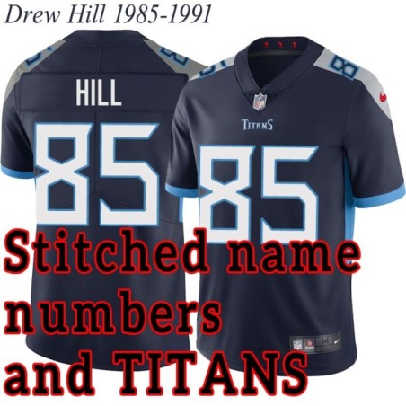 Navy Home Drew Hill Jersey Tennessee Titans #85
