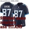 Navy Home David Givens Jersey Tennessee Titans #87