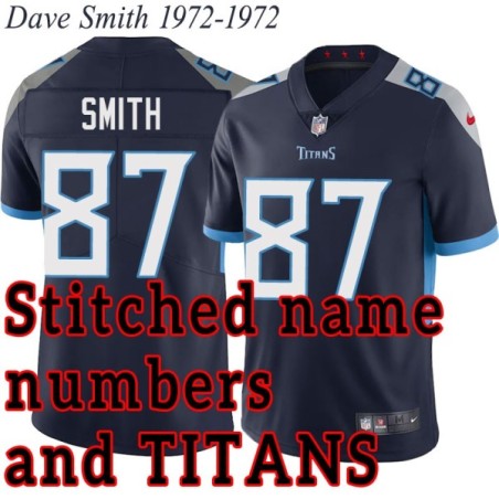 Navy Home Dave Smith Jersey Tennessee Titans #87