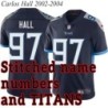 Navy Home Carlos Hall Jersey Tennessee Titans #97