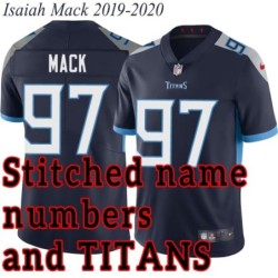 Navy Home Isaiah Mack Jersey Tennessee Titans #97