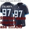 Navy Home Taylor Stallworth Jersey Tennessee Titans #97