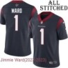 Navy Home Embroidered Jimmie Ward Jersey Houston Texans #1 Stitched Jerseys