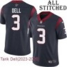 Navy Home Embroidered Tank Dell Jersey Houston Texans #3 Stitched Jerseys