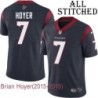 Navy Home Embroidered Brian Hoyer Jersey Houston Texans #7 Stitched Jerseys