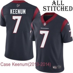 Navy Home Embroidered Case Keenum Jersey Houston Texans #7 Stitched Jerseys