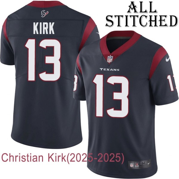 Navy Home Embroidered Christian Kirk Jersey Houston Texans #13 Stitched Jerseys