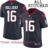 Navy Home Embroidered Trindon Holliday Jersey Houston Texans #16 Stitched Jerseys