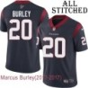 Navy Home Embroidered Marcus Burley Jersey Houston Texans #20 Stitched Jerseys