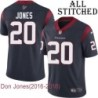 Navy Home Embroidered Don Jones Jersey Houston Texans #20 Stitched Jerseys