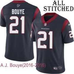 Navy Home Embroidered A.J. Bouye Jersey Houston Texans #21 Stitched Jerseys