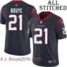 Navy Home Embroidered A.J. Bouye Jersey Houston Texans #21 Stitched Jerseys