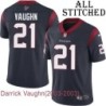 Navy Home Embroidered Darrick Vaughn Jersey Houston Texans #21 Stitched Jerseys