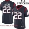 Navy Home Embroidered Cam Akers Jersey Houston Texans #22 Stitched Jerseys