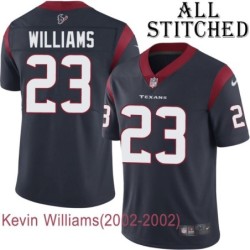 Navy Home Embroidered Kevin Williams Jersey Houston Texans #23 Stitched Jerseys