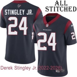 Navy Home Embroidered Derek Stingley Jr. Jersey Houston Texans #24 Stitched Jerseys