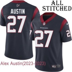 Navy Home Embroidered Alex Austin Jersey Houston Texans #27 Stitched Jerseys