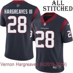 Navy Home Embroidered Vernon Hargreaves III Jersey Houston Texans #28 Stitched Jerseys