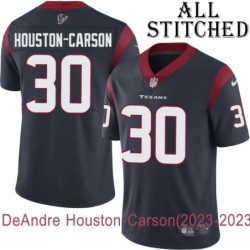 Navy Home Embroidered DeAndre Houston-Carson Jersey Houston Texans #30 Stitched Jerseys