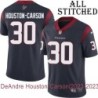Navy Home Embroidered DeAndre Houston-Carson Jersey Houston Texans #30 Stitched Jerseys
