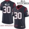 Navy Home Embroidered Jalen Mills Jersey Houston Texans #30 Stitched Jerseys