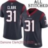 Navy Home Embroidered Damone Clark Jersey Houston Texans #31 Stitched Jerseys