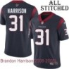 Navy Home Embroidered Brandon Harrison Jersey Houston Texans #31 Stitched Jerseys