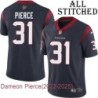 Navy Home Embroidered Dameon Pierce Jersey Houston Texans #31 Stitched Jerseys