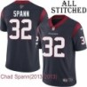 Navy Home Embroidered Chad Spann Jersey Houston Texans #32 Stitched Jerseys