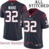 Navy Home Embroidered Derrick Ward Jersey Houston Texans #32 Stitched Jerseys