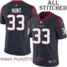 Navy Home Embroidered Akeem Hunt Jersey Houston Texans #33 Stitched Jerseys