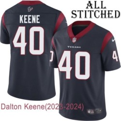 Navy Home Embroidered Dalton Keene Jersey Houston Texans #40 Stitched Jerseys