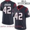 Navy Home Embroidered Jawhar Jordan Jersey Houston Texans #42 Stitched Jerseys