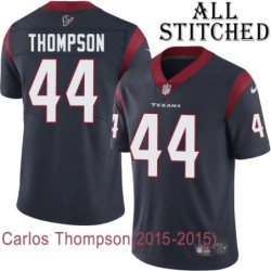 Navy Home Embroidered Carlos Thompson Jersey Houston Texans #44 Stitched Jerseys
