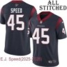 Navy Home Embroidered E.J. Speed Jersey Houston Texans #45 Stitched Jerseys