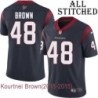 Navy Home Embroidered Kourtnei Brown Jersey Houston Texans #48 Stitched Jerseys
