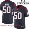 Navy Home Embroidered Solomon Byrd Jersey Houston Texans #50 Stitched Jerseys