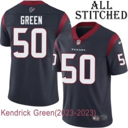 Navy Home Embroidered Kendrick Green Jersey Houston Texans #50 Stitched Jerseys