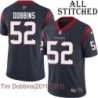 Navy Home Embroidered Tim Dobbins Jersey Houston Texans #52 Stitched Jerseys