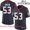 Navy Home Embroidered Kendrick Green Jersey Houston Texans #53 Stitched Jerseys