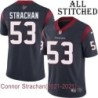 Navy Home Embroidered Connor Strachan Jersey Houston Texans #53 Stitched Jerseys