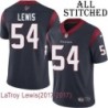 Navy Home Embroidered LaTroy Lewis Jersey Houston Texans #54 Stitched Jerseys