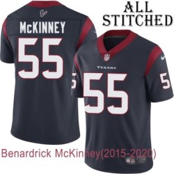 Navy Home Embroidered Benardrick McKinney Jersey Houston Texans #55 Stitched Jerseys