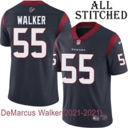 Navy Home Embroidered DeMarcus Walker Jersey Houston Texans #55 Stitched Jerseys