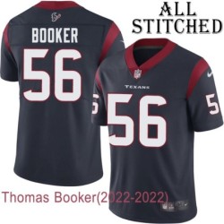 Navy Home Embroidered Thomas Booker Jersey Houston Texans #56 Stitched Jerseys