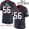 Navy Home Embroidered Jamal Hill Jersey Houston Texans #56 Stitched Jerseys