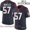Navy Home Embroidered Kevin Bentley Jersey Houston Texans #57 Stitched Jerseys