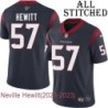 Navy Home Embroidered Neville Hewitt Jersey Houston Texans #57 Stitched Jerseys