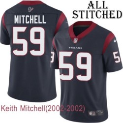 Navy Home Embroidered Keith Mitchell Jersey Houston Texans #59 Stitched Jerseys