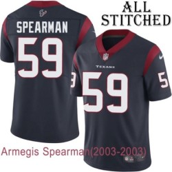 Navy Home Embroidered Armegis Spearman Jersey Houston Texans #59 Stitched Jerseys